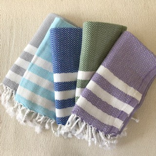 Flat Woven "Zig Zag Design" Hand Towel / Peskir