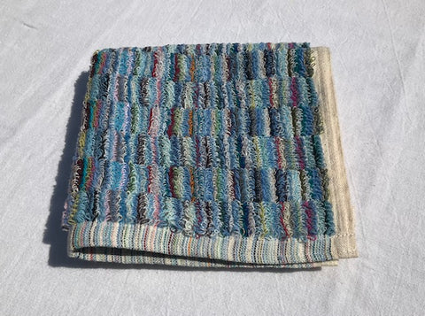 Loopy Wash Cloth in Turquoise "Chik Chek"