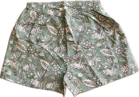 Anokhi for Accacia Men’s Boxer Shorts in Sage Floral