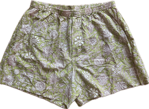Anokhi for Accacia Men’s Boxer Shorts in Moss Garden